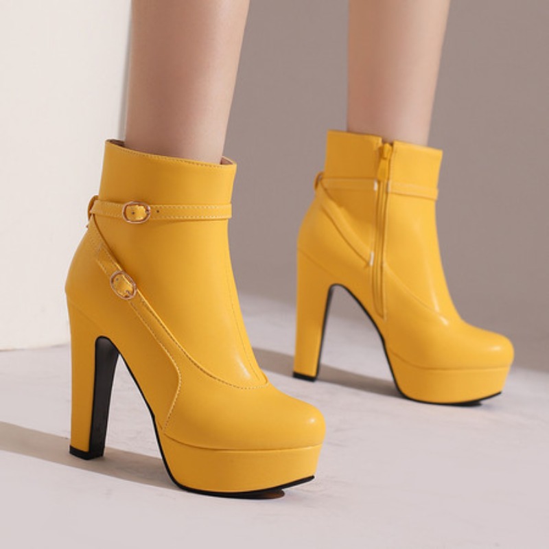 Ethnic And Fashion - Botas de plataforma de moda feminina