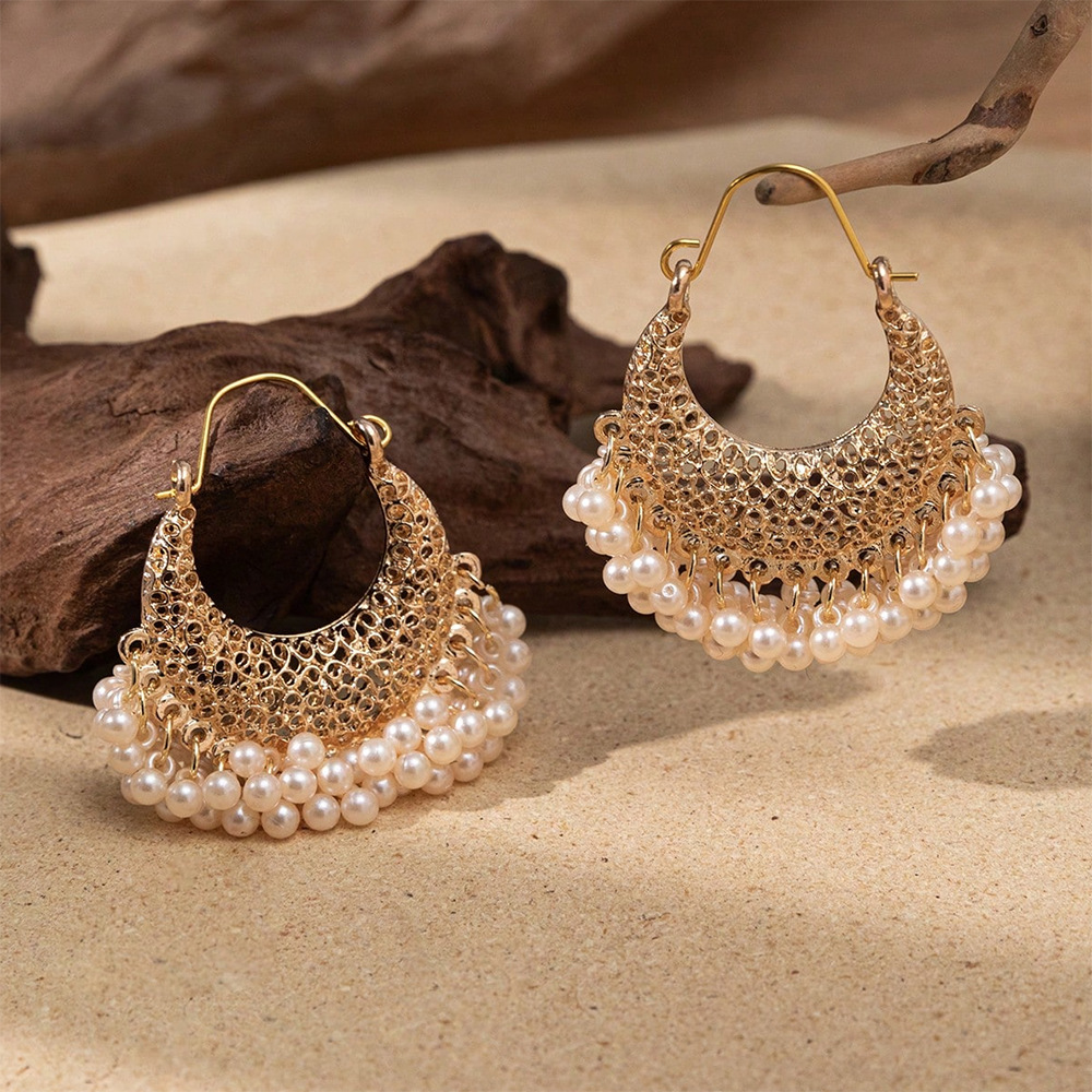 Ethnic Indian Fashion - Retro nova cor de ouro oco