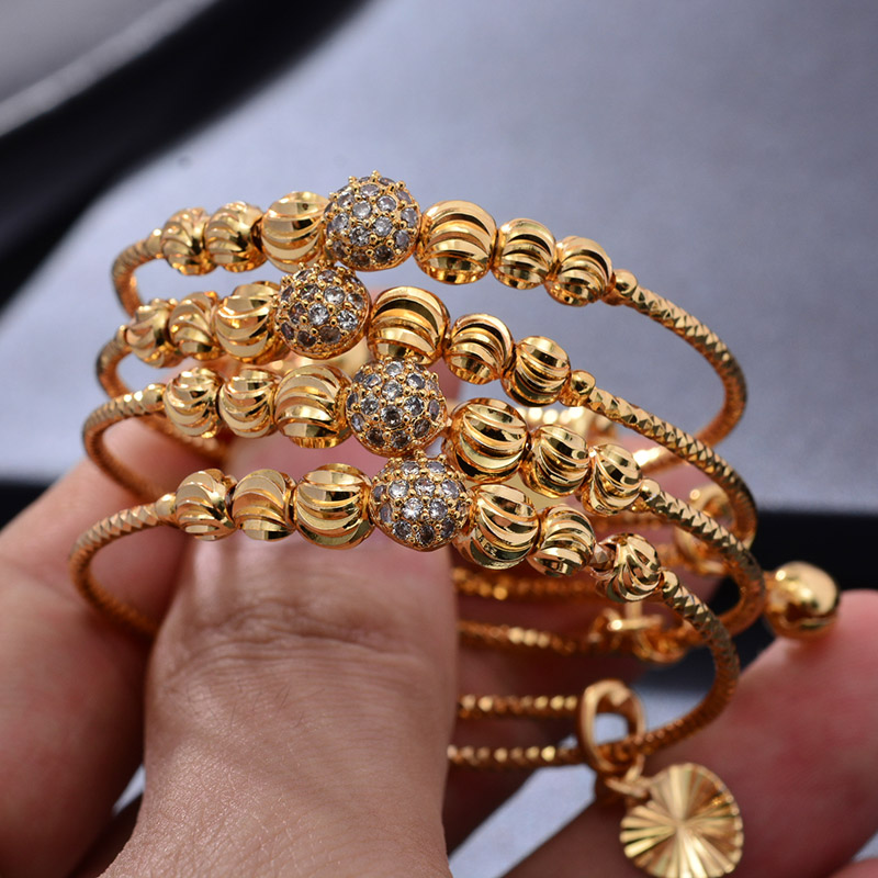Ethnic Fashion In Dubai - Pulseiras Dubai 24K com 4 peças