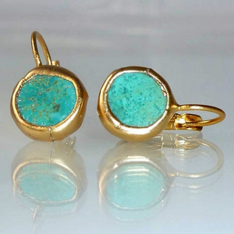 Ethnic Indian Fashion - Brincos Dangle de Pedra de Resina
