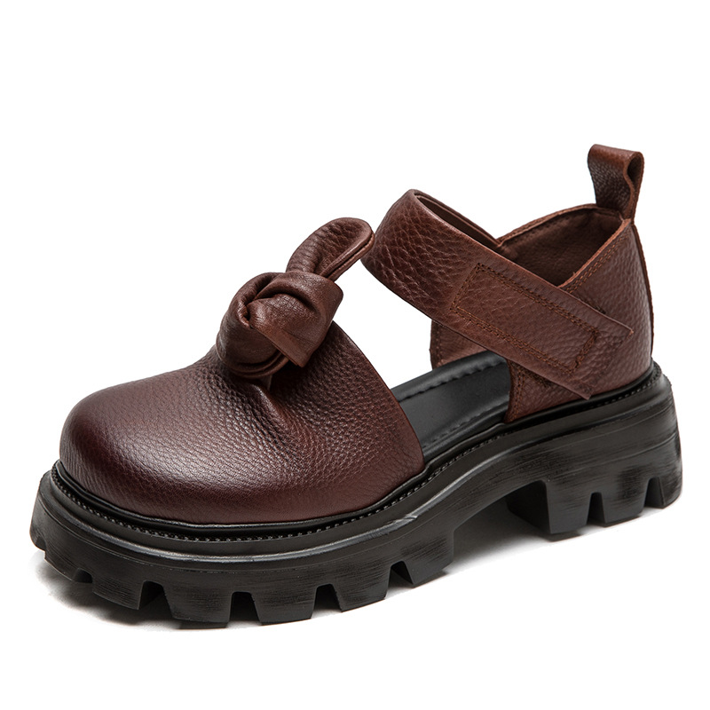 Ethnic And Fashion - Sapatos de Plataforma com Nó Étnico