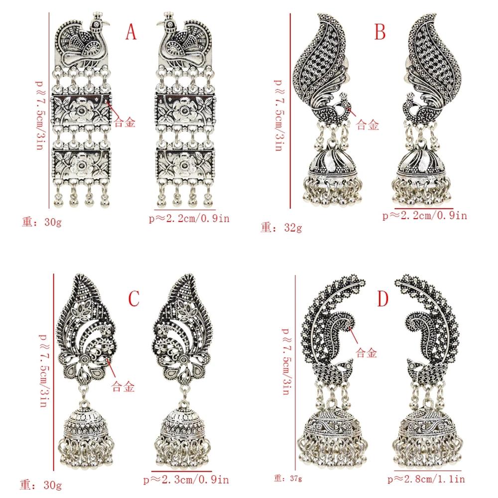 Mulheres cor prata pavão india - Ethnic Indian Fashion avaliação e preço