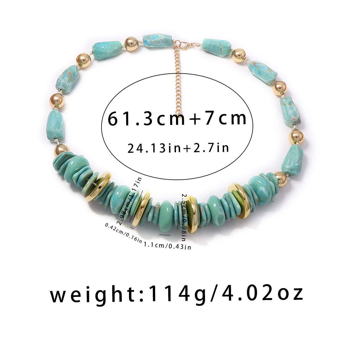 Colar Choker de Resina com Con - Ethnic Indian Fashion avaliação e preço