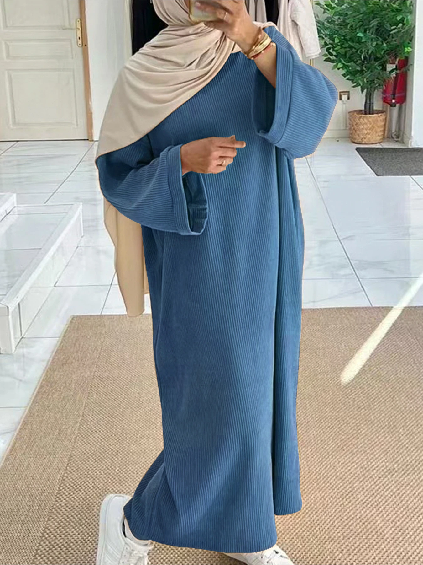 Eid muçulmano feminino vestido - Abaya Modest Wear avaliação e preço