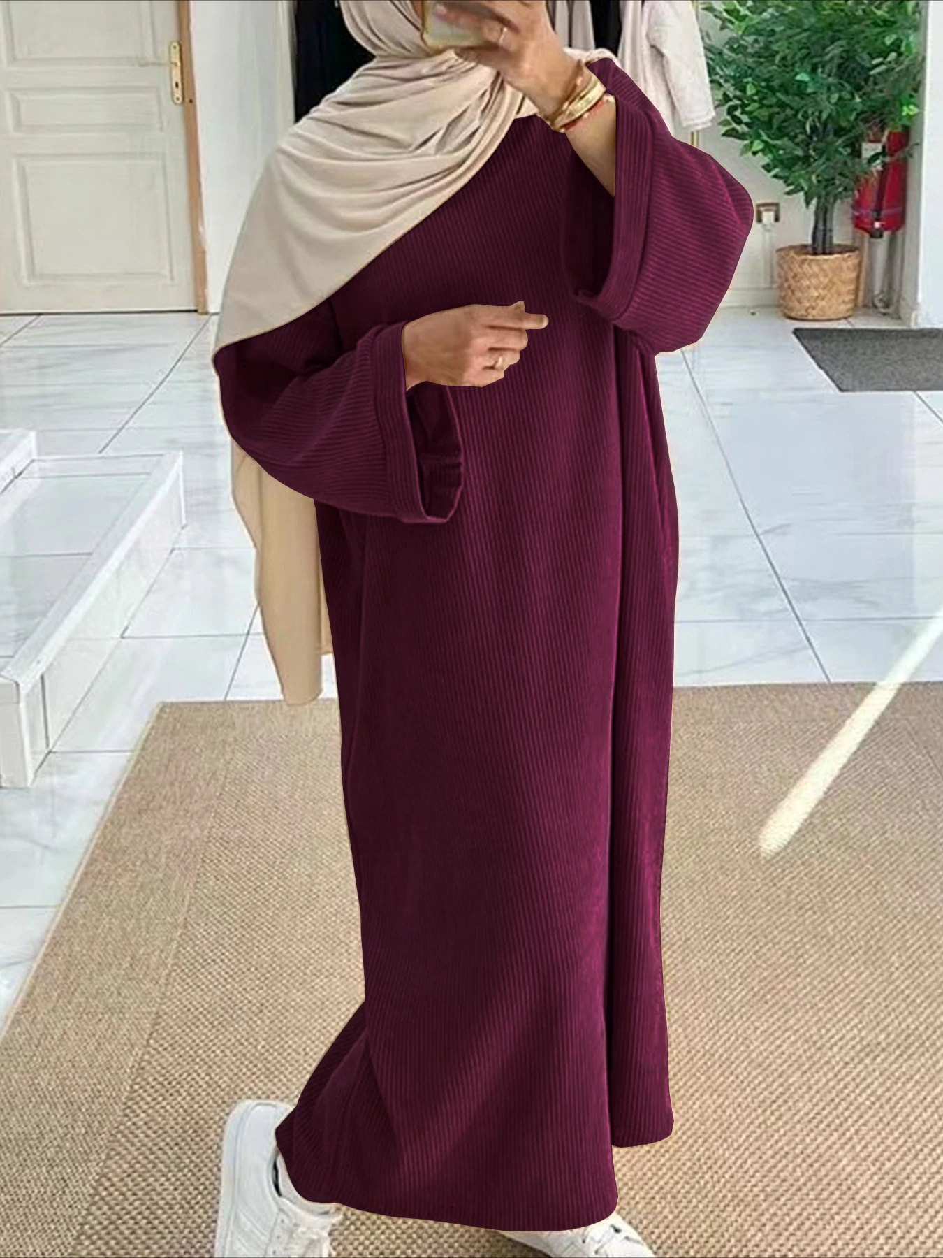 Eid muçulmano feminino vestido - Abaya Modest Wear avaliação e preço