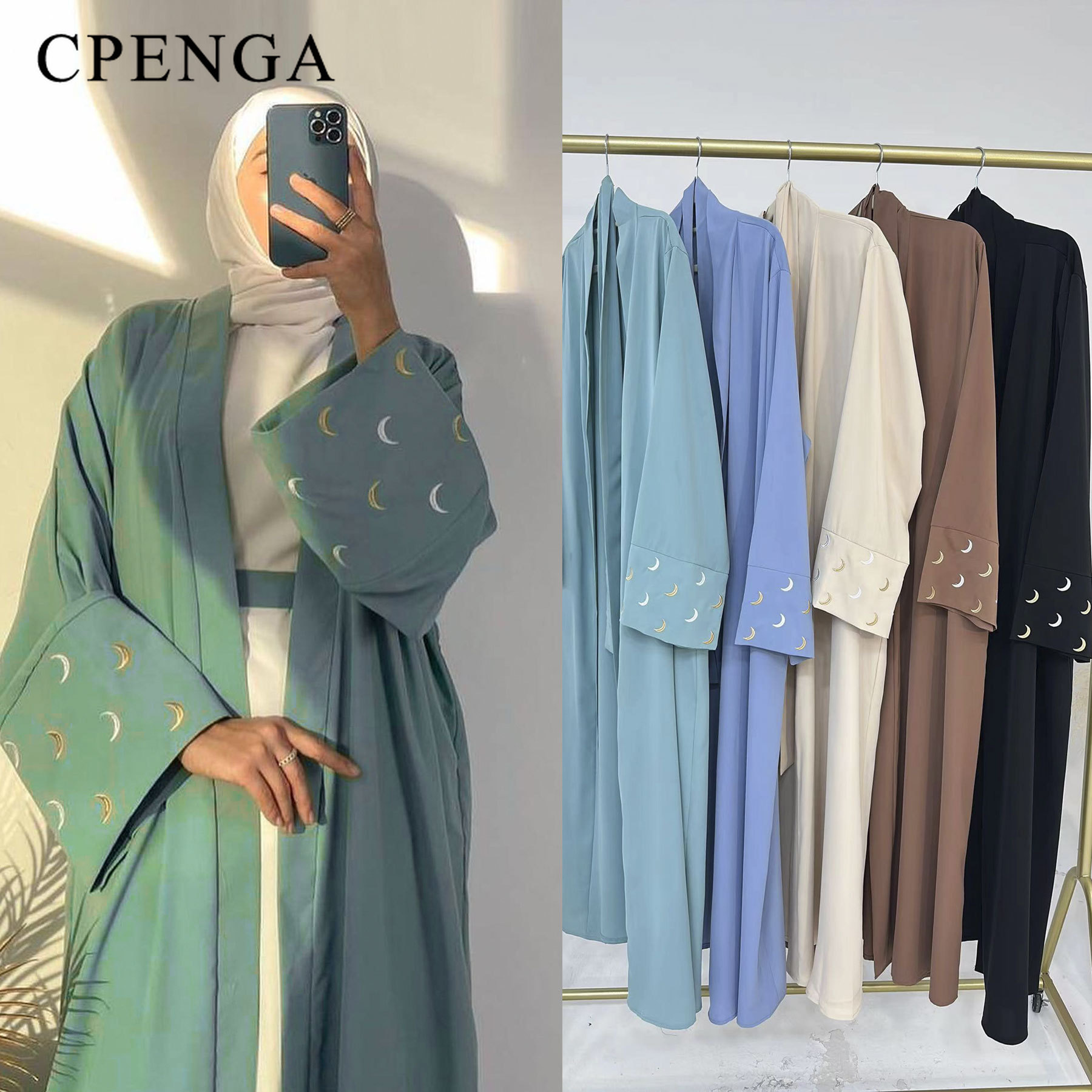 2024 nova lua bordada dubai ab - Ethnic Gown avaliação e preço