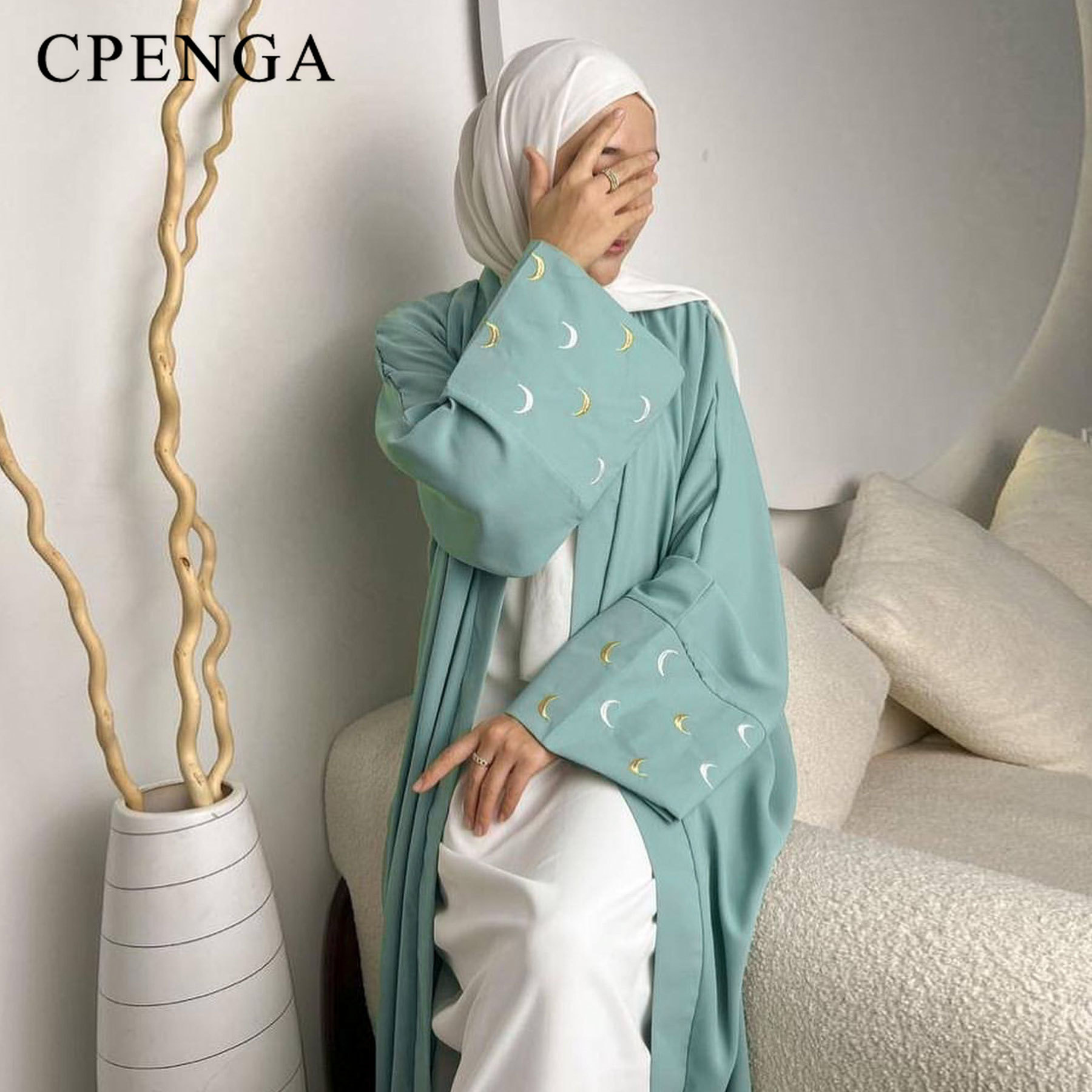 2024 nova lua bordada dubai ab - Ethnic Gown avaliação e preço