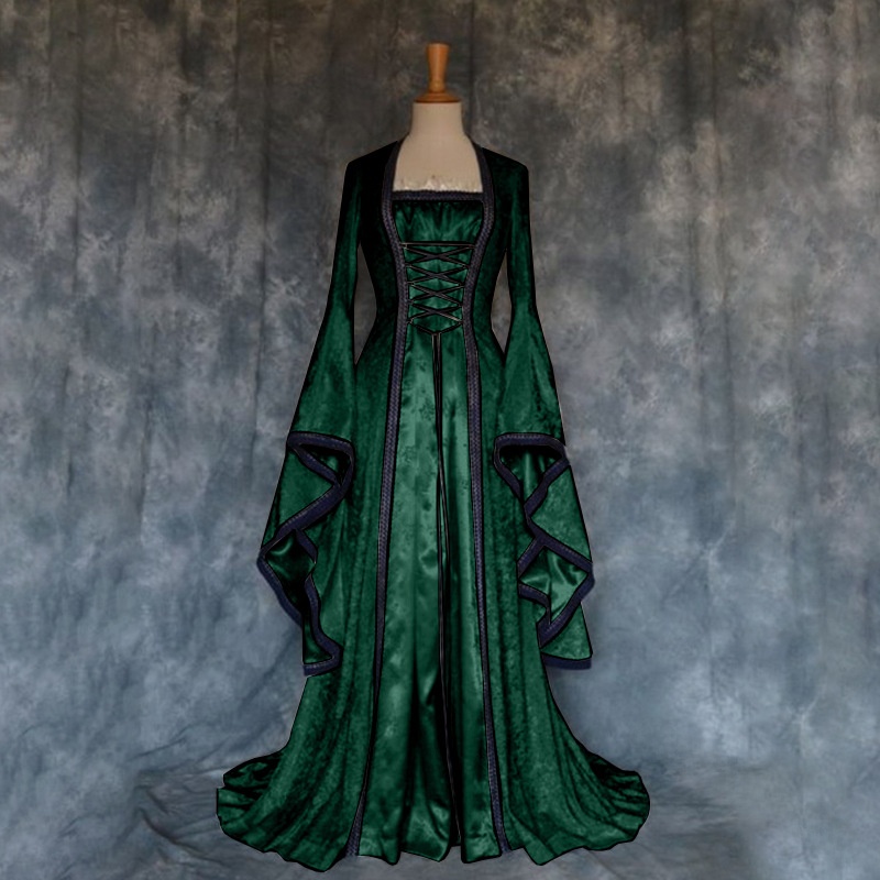 Vestido Medieval Retrô Feminin - Ethnic Gown avaliação e preço
