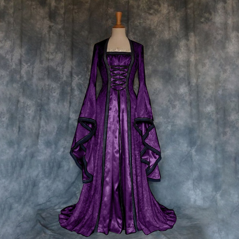Vestido Medieval Retrô Feminin - Ethnic Gown avaliação e preço