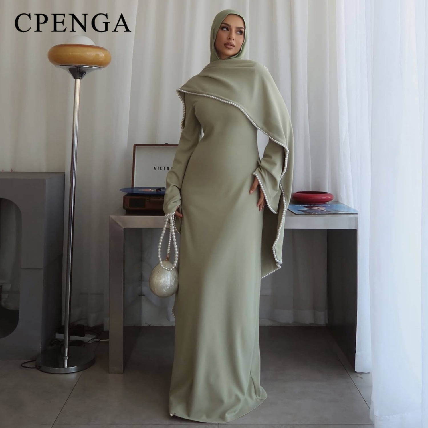 Abaya de Luxo Dubai com Capa B - Abaya Modest Wear avaliação e preço